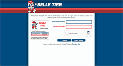 Desktop Screenshot of belletirerebate.com