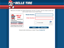 Tablet Screenshot of belletirerebate.com